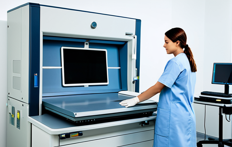 방사선사 법적 책임 이해 - "A friendly male radiologist, fully clothed in scrubs, explaining an MRI scan to a patient in a mode... 방사선사 법적 책임 이해 - "A friendly male radiologist, fully clothed in scrubs, explaining an MRI scan to a patient in a mode...