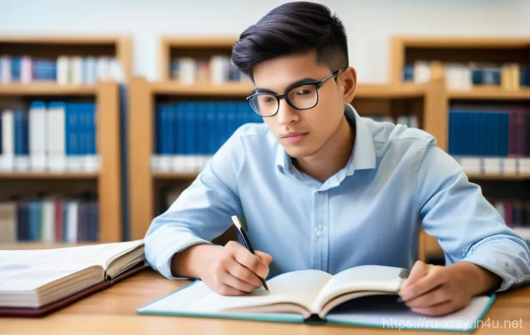 방사선사 자격증 취득 가이드 - **Prompt:** A diligent young adult, appearing around 20-25 years old, with an earnest expression, fo...